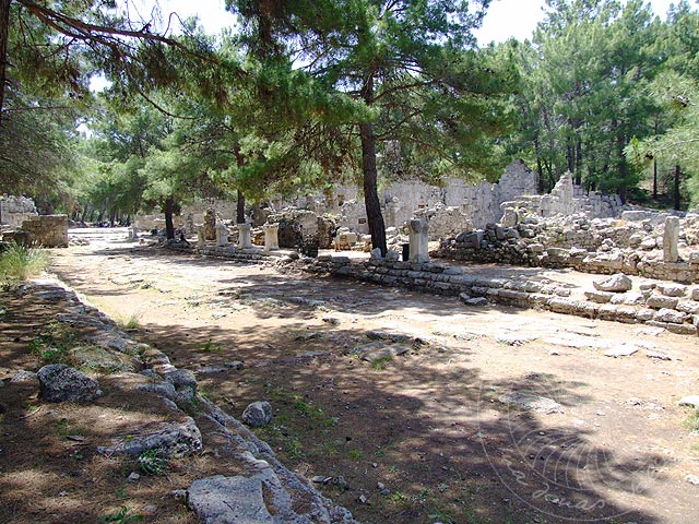 9-05-19-2-Phaselis-17-s.jpg - Der nördliche Teil der Hauptstraße von Phaselis