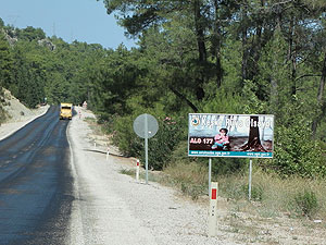 Waldbrandwarnschilder Trkei - Antalya